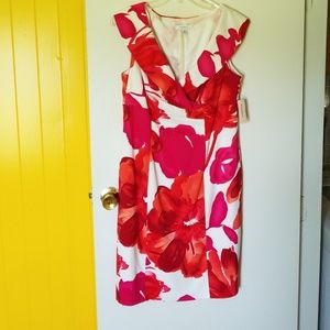 Lady's floral dress size 12 and a 14 petite shirt